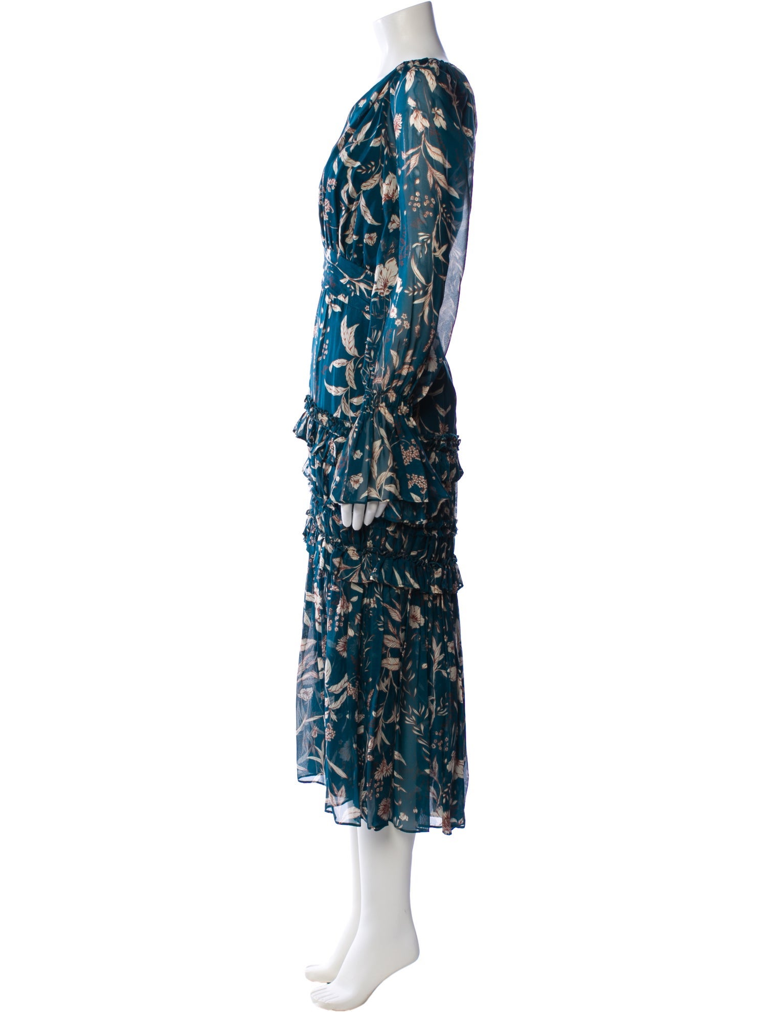AMUR Silk Long Dress