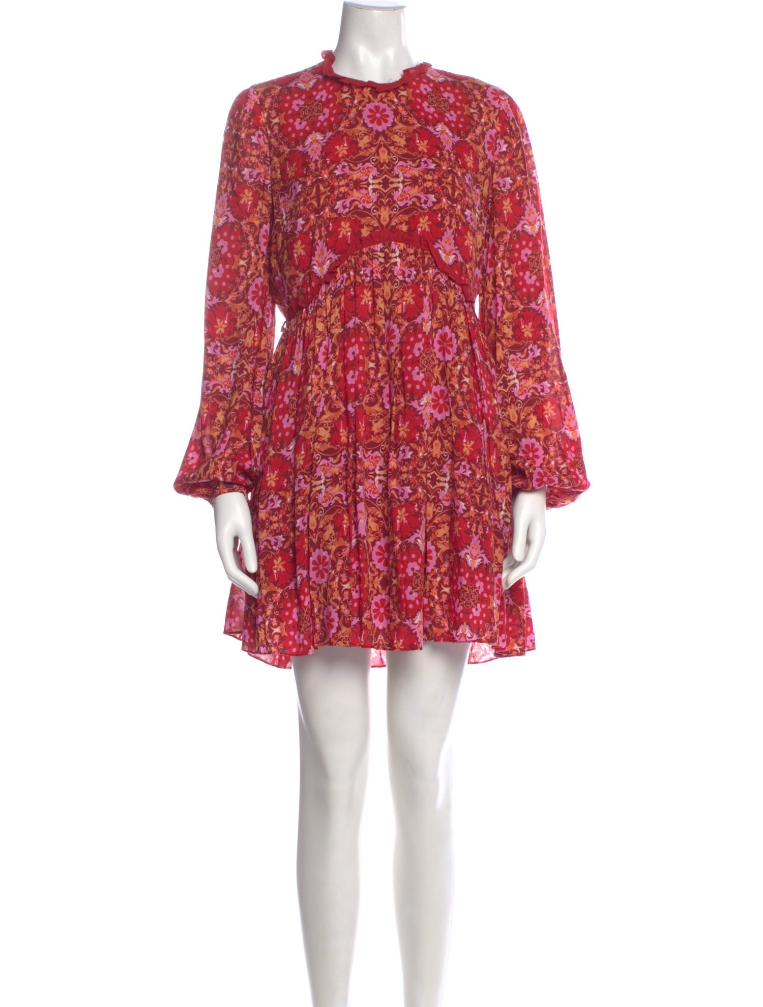 AMUR Floral Print Mini Dress