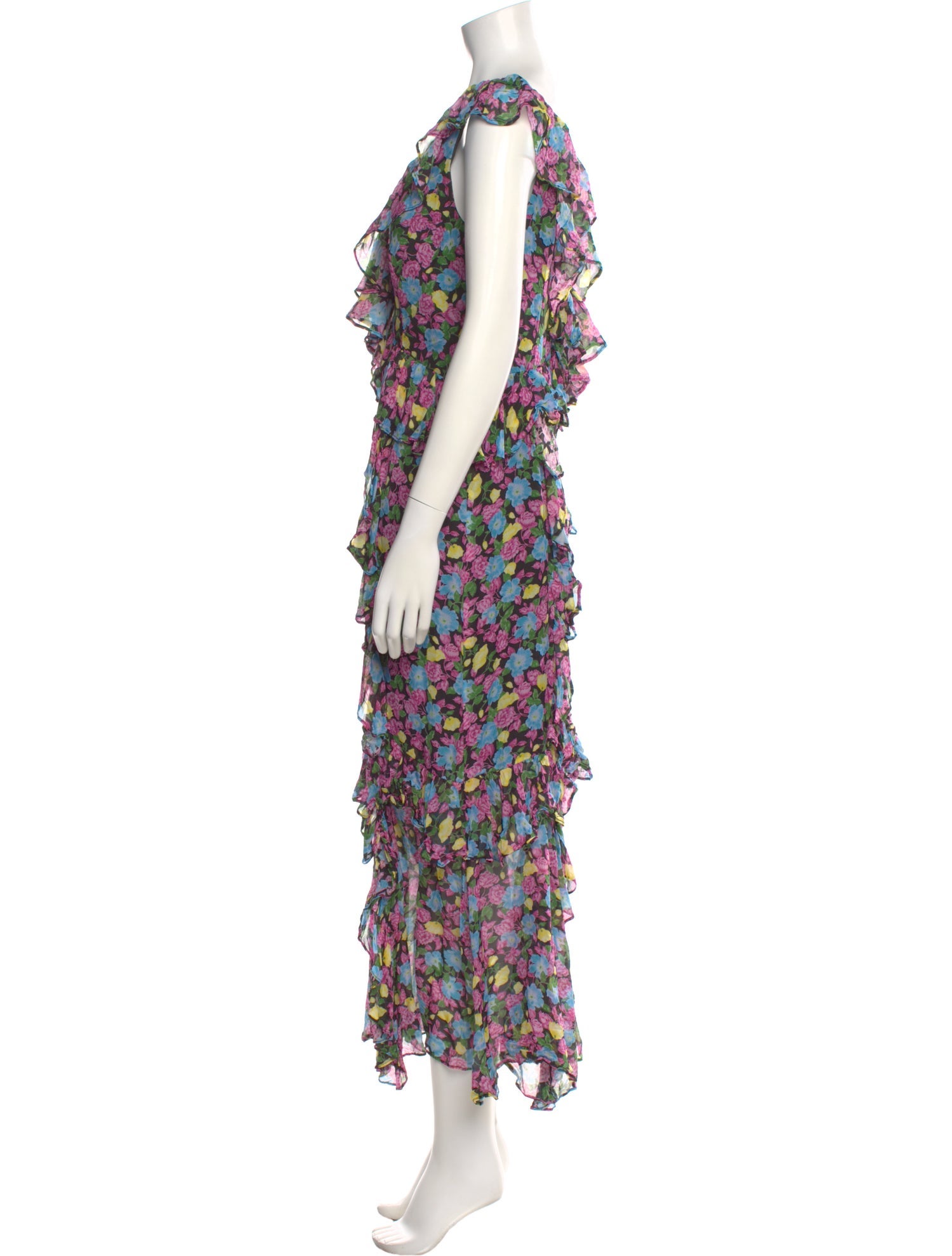 AMUR Silk Long Dress