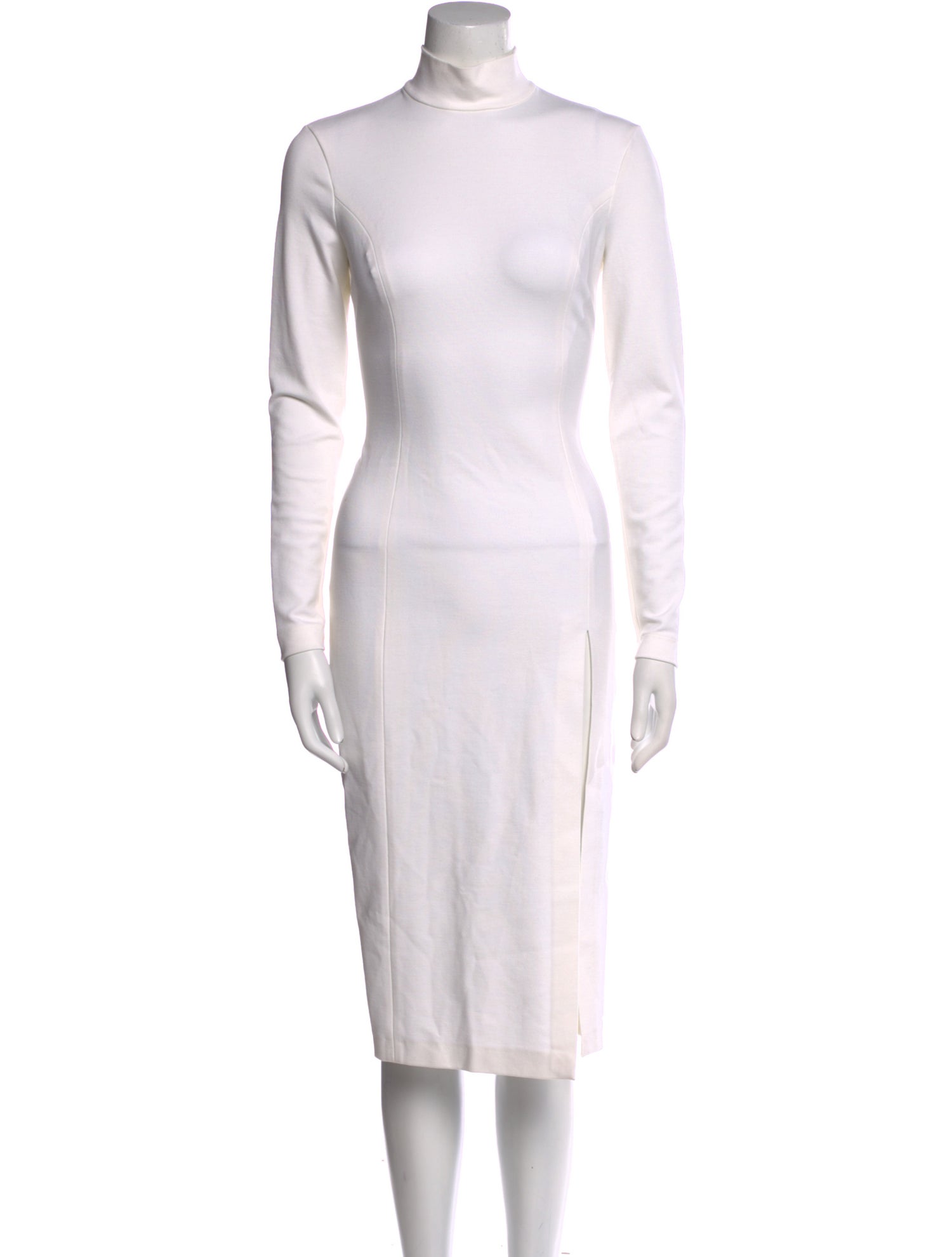 Amina Muaddi x Wolford Wool Midi Length Dress