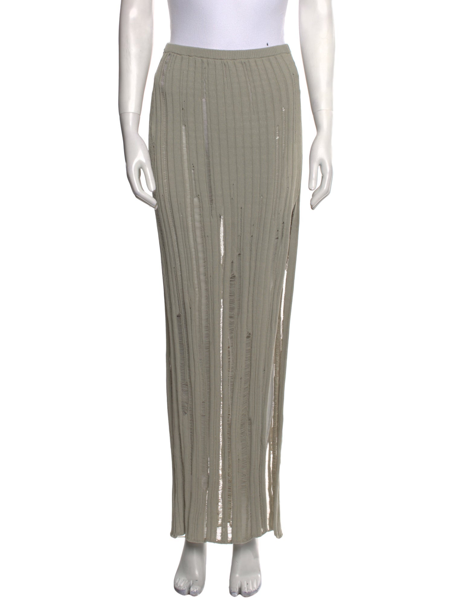 Aya Muse Distressed Accents Long Skirt w/ Tags