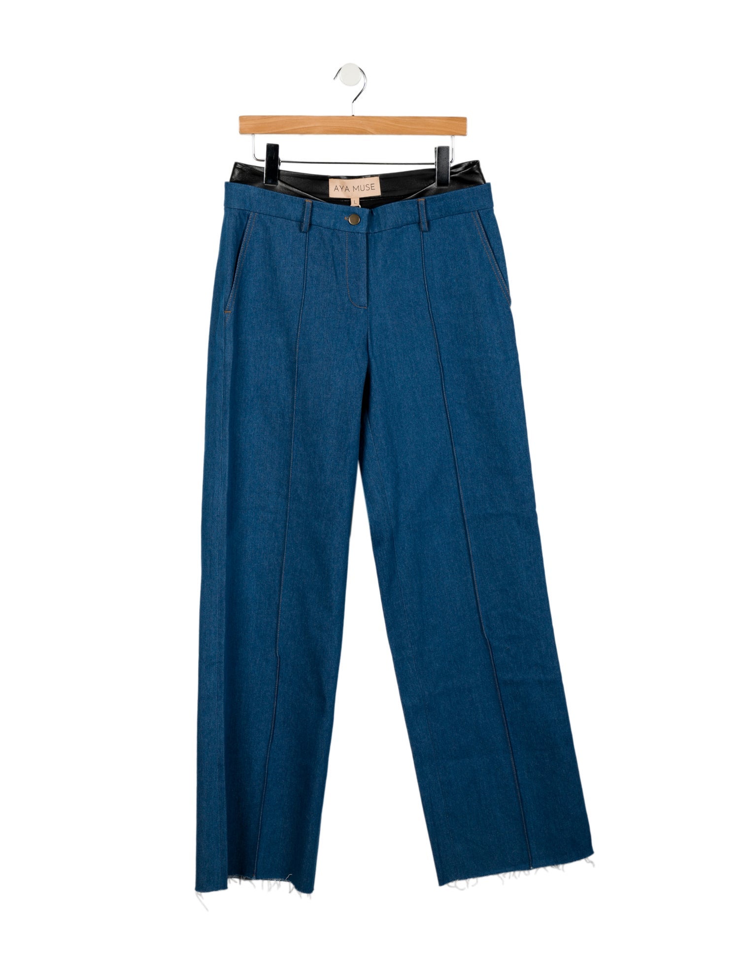 Aya Muse Mid-Rise Wide Leg Jeans