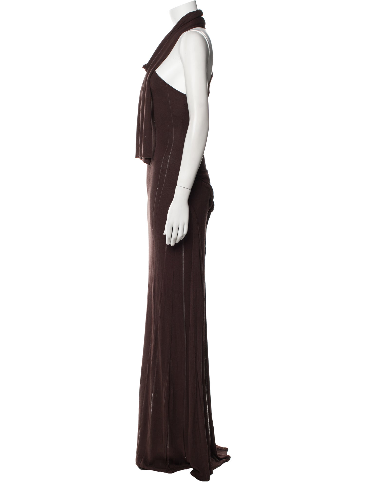 Aya Muse Cowl Neck Long Dress w/ Tags