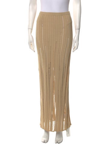 Aya Muse Skirts Distressed Accents Long Skirt S