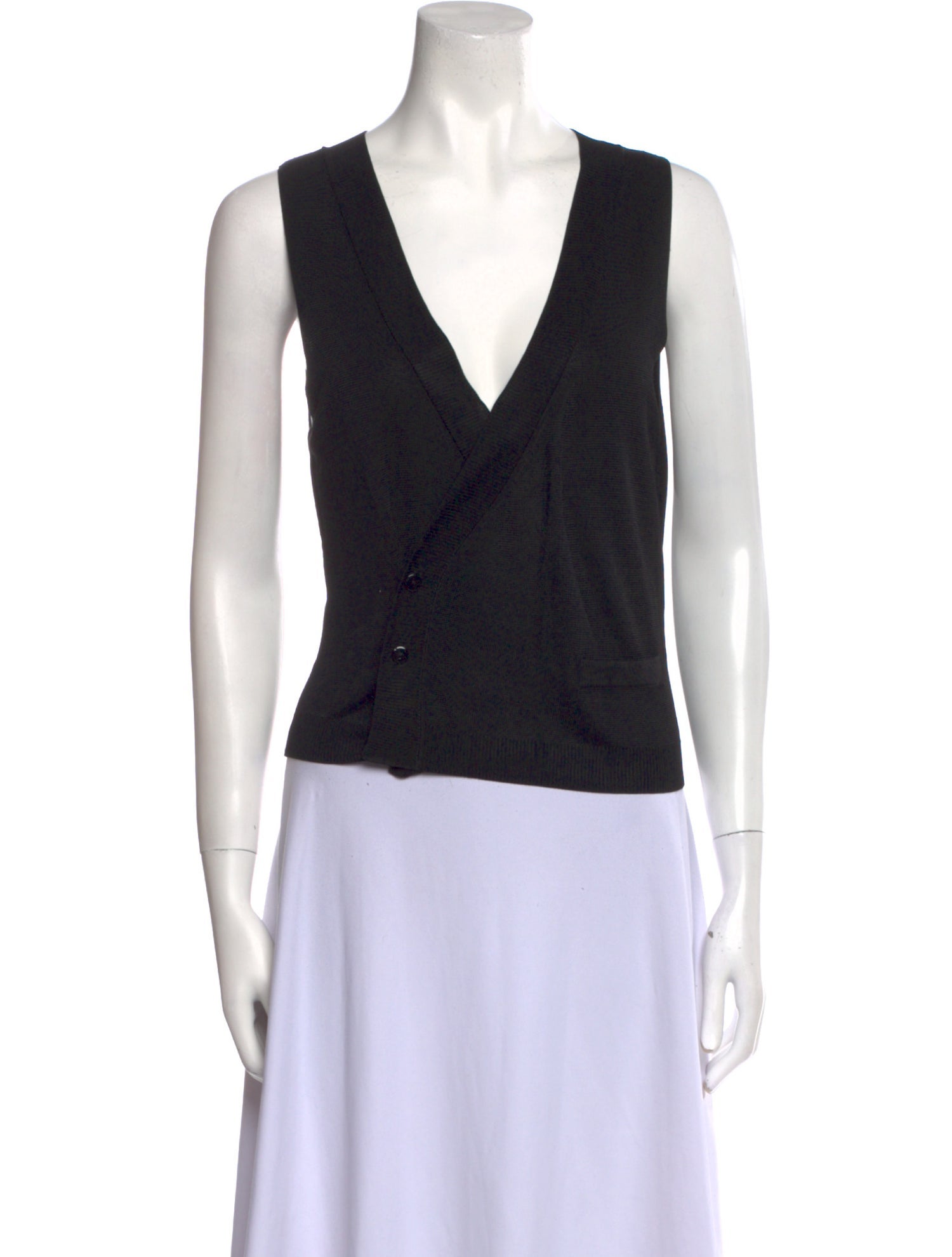 Aya Muse V-Neck Sleeveless Crop Top