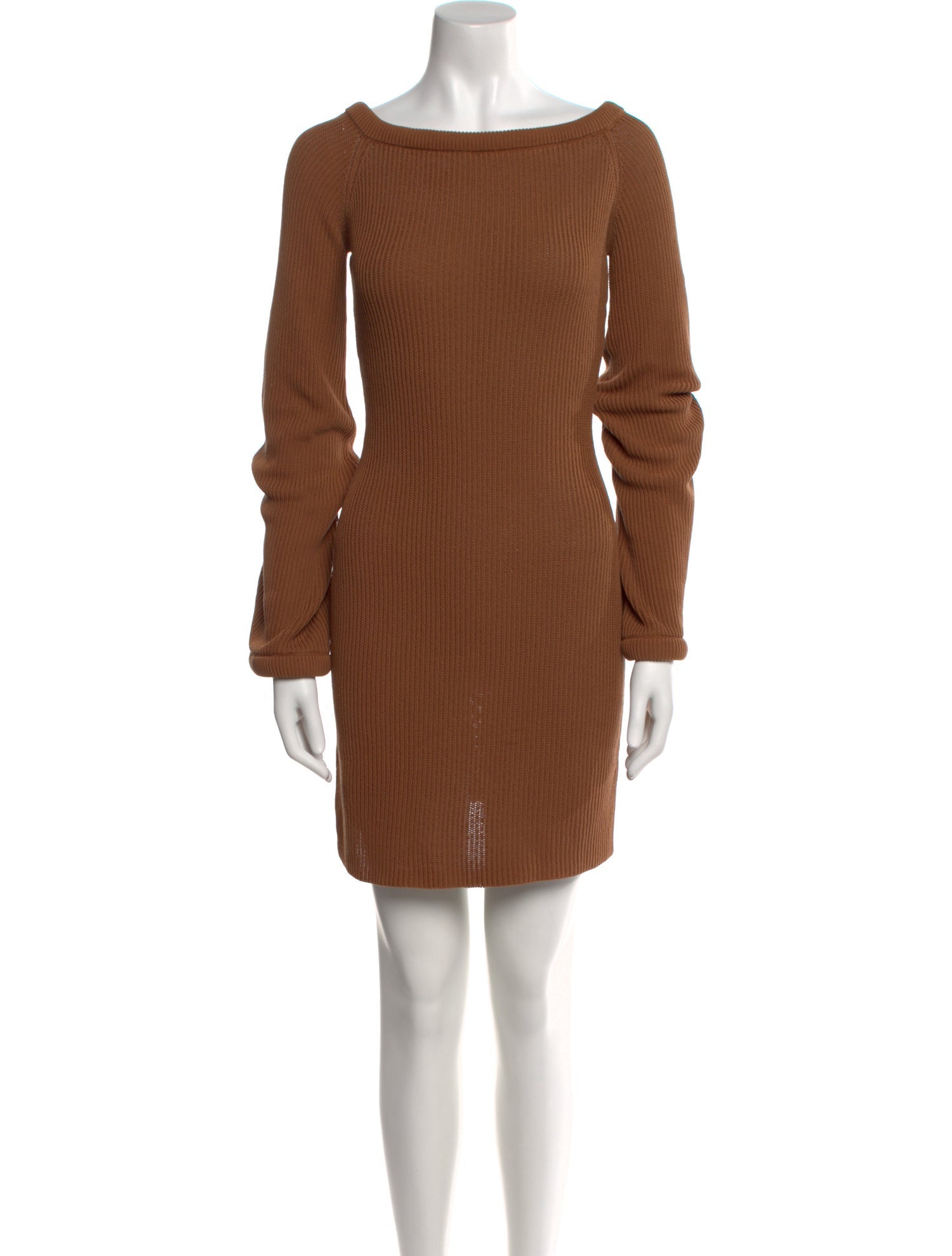 Aya Muse Bateau Neckline Mini Dress