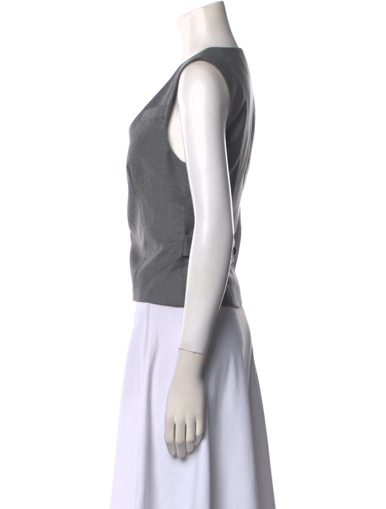 Aya Muse Wool Plunge Neckline Crop Top