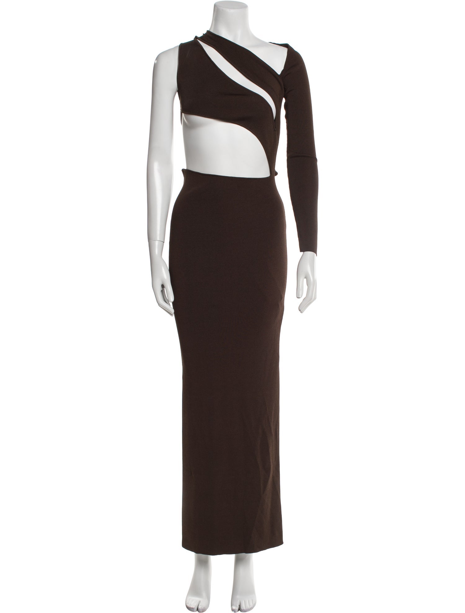 Aya Muse One-Shoulder Long Dress w/ Tags