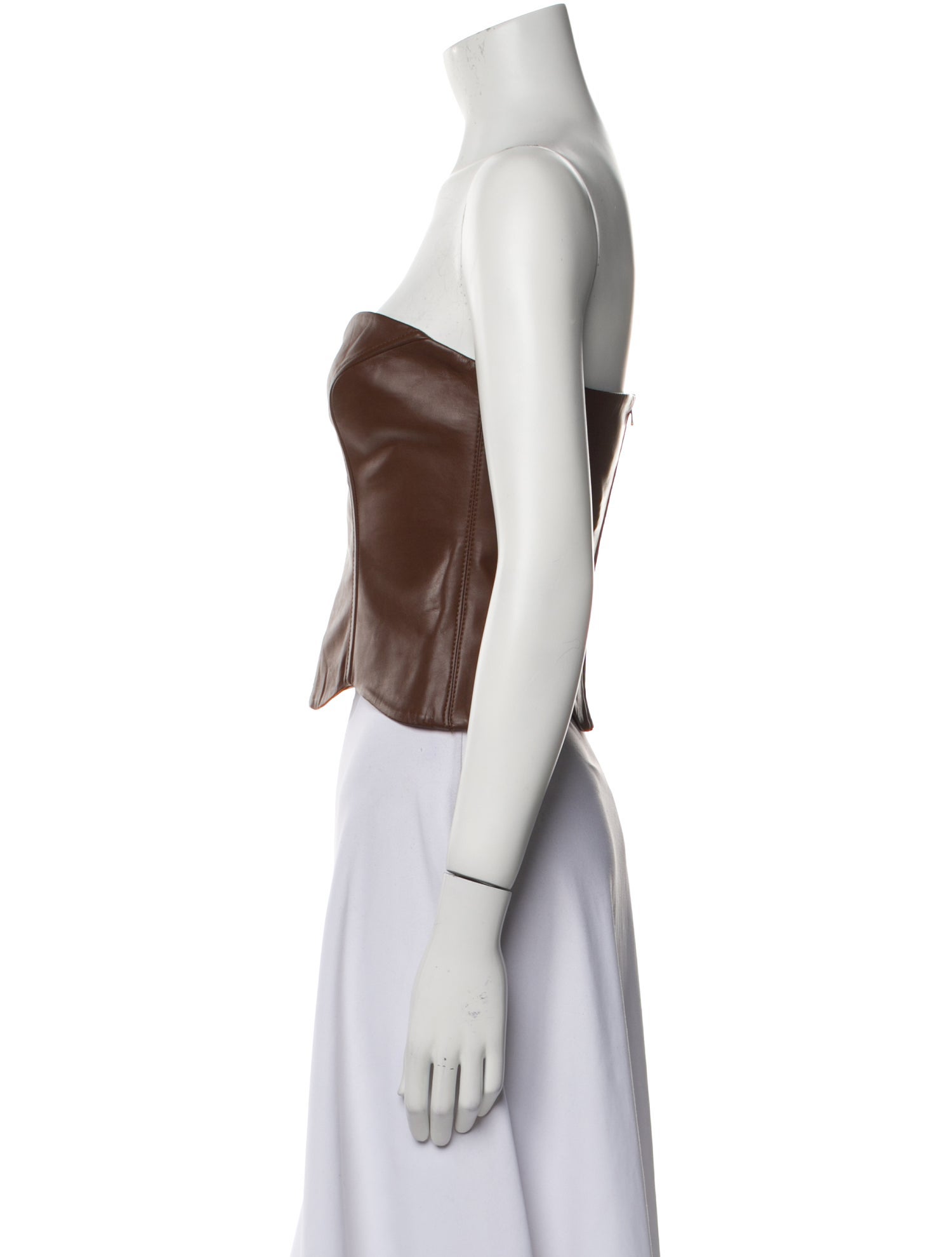 Aya Muse Strapless Crop Top