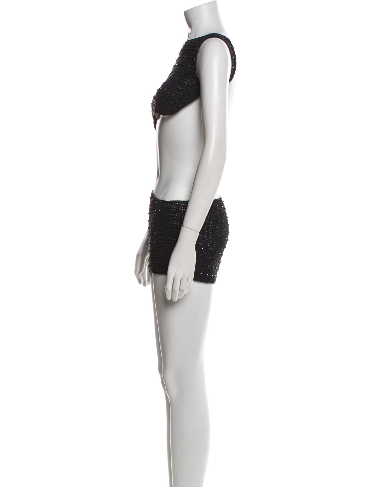 Aya Muse Bateau Neckline Mini Dress