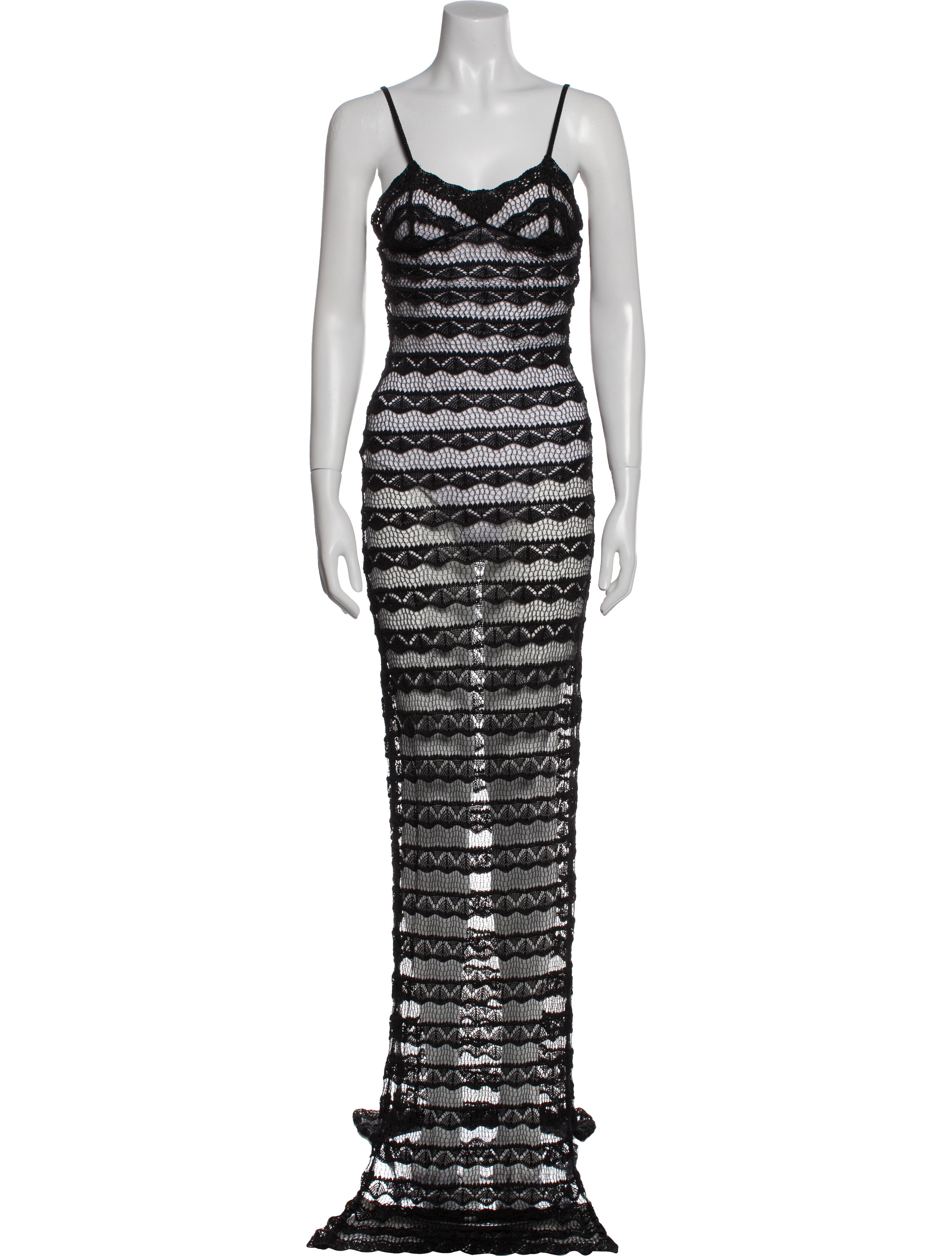 Aya Muse Lace Pattern Long Dress