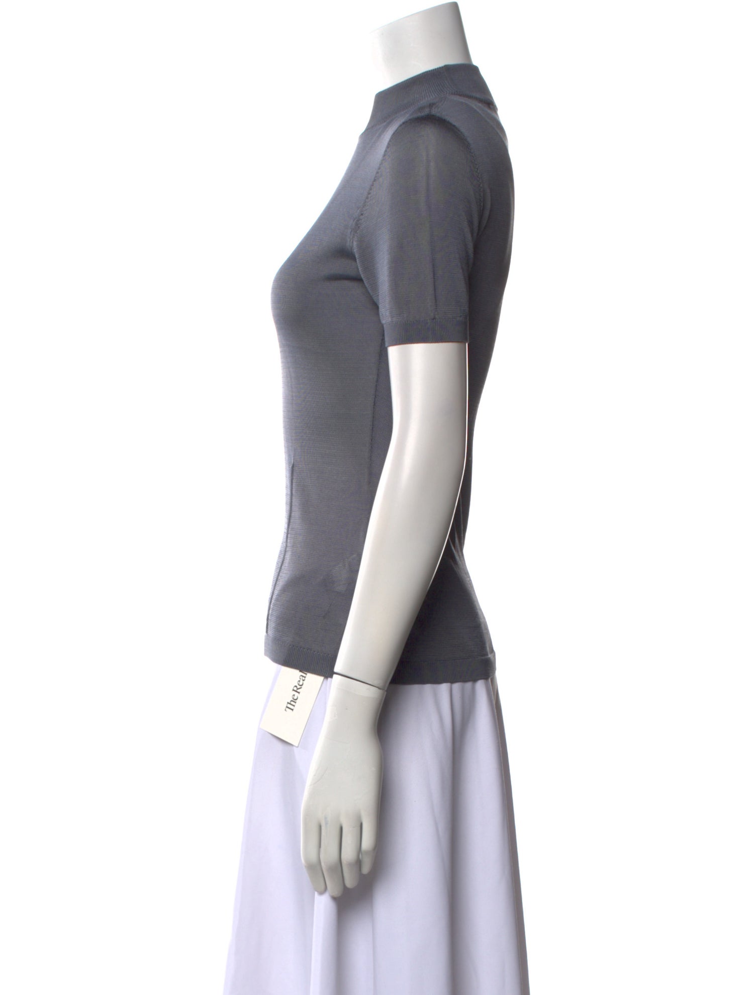 Aya Muse Mock Neck Short Sleeve Top