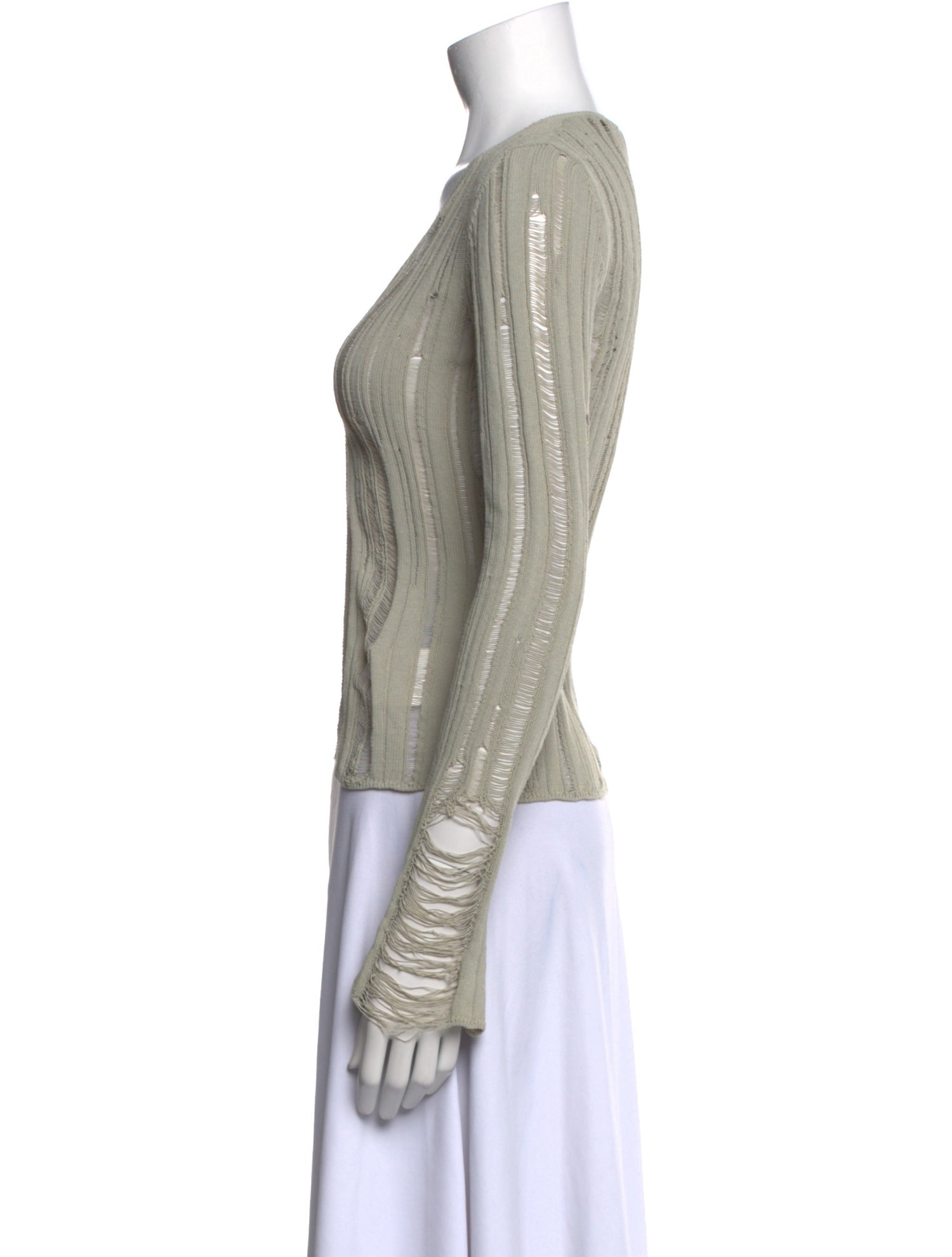 Aya Muse V-Neck Long Sleeve Crop Top w/ Tags