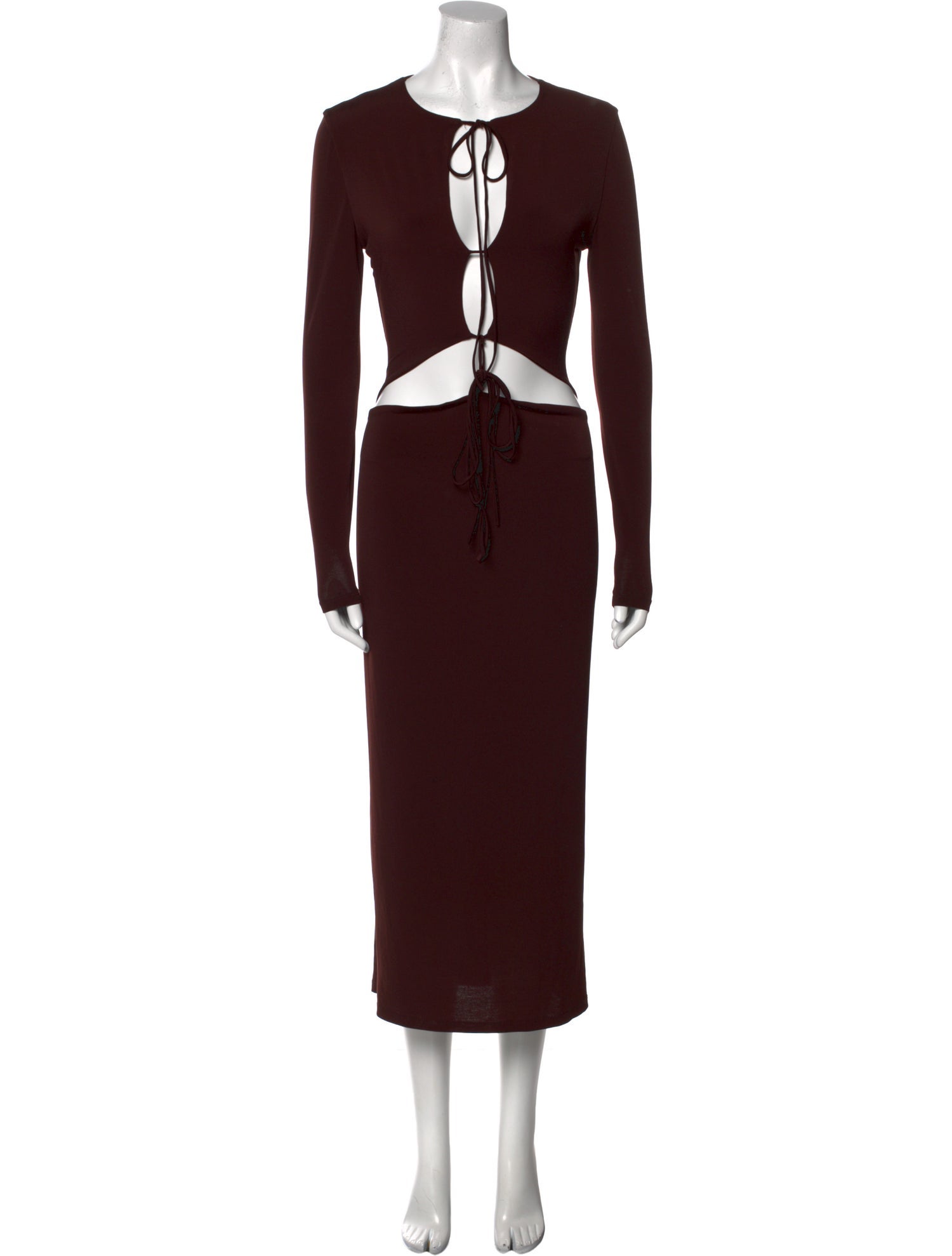 Aya Muse Tie Neck Long Dress