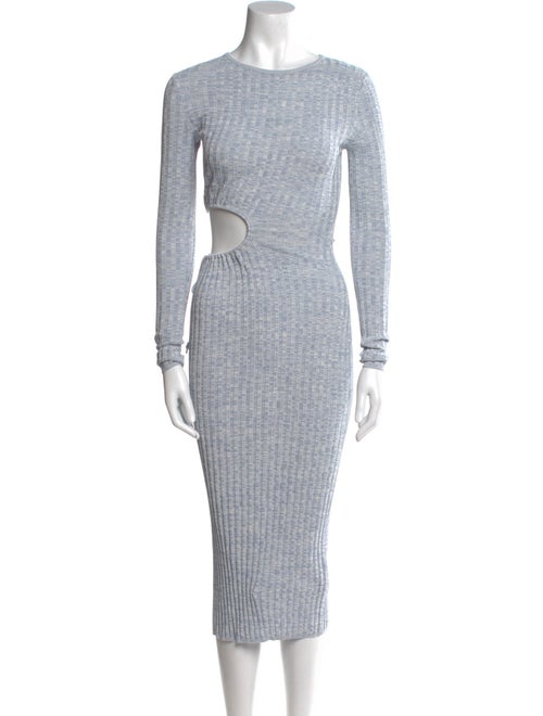 Aya Muse Bateau Neckline Midi Length Dress