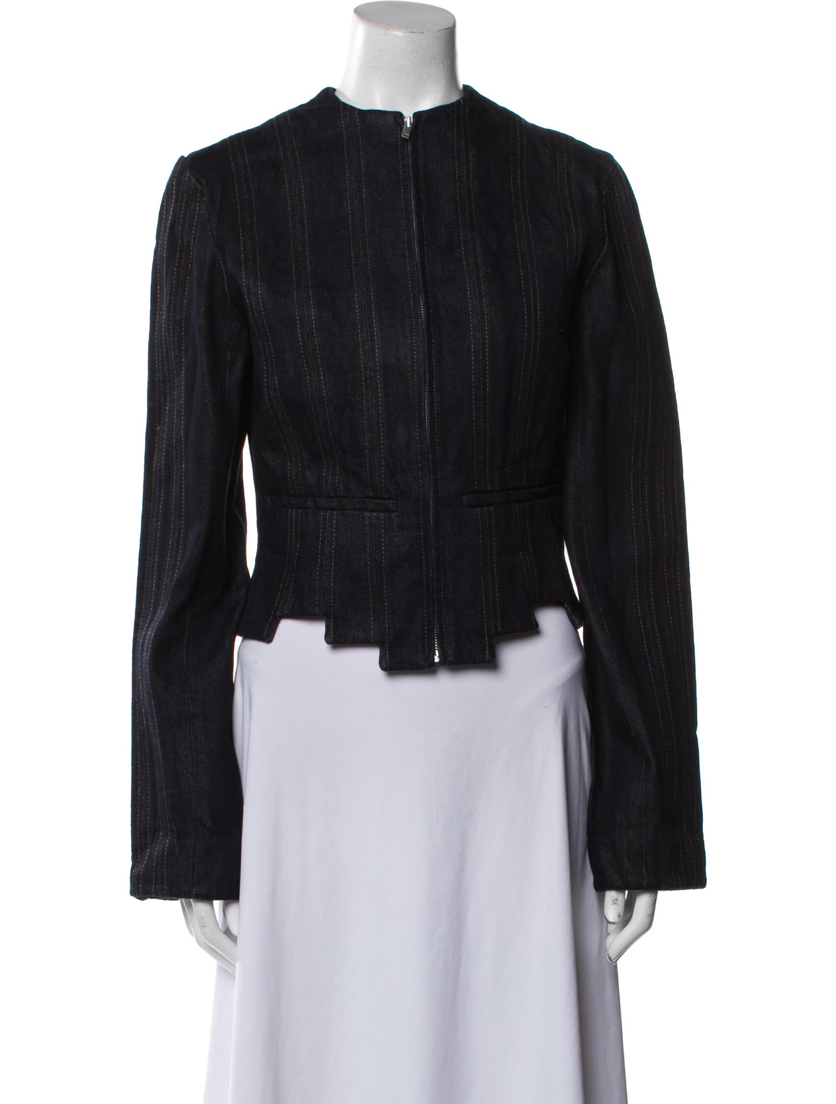 Aya Muse Striped Evening Jacket