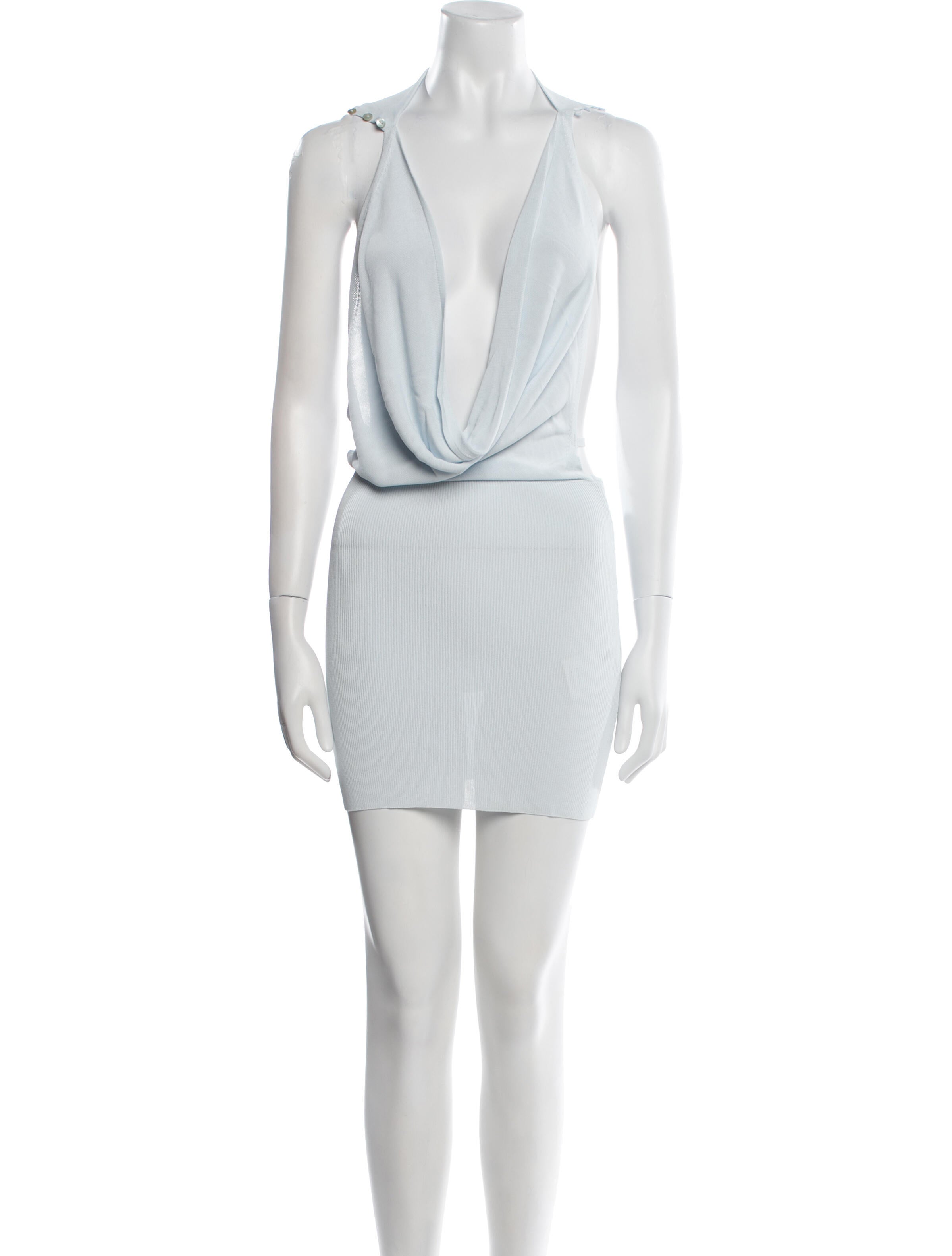 Aya Muse Cowl Neck Mini Dress