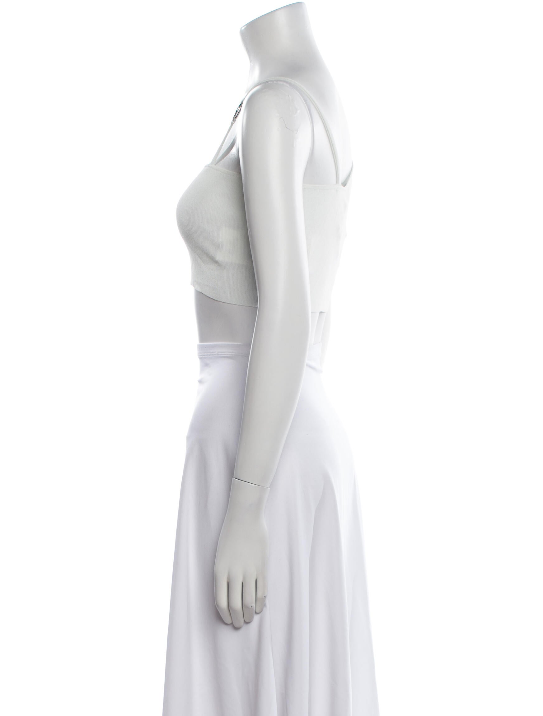 Aya Muse One-Shoulder Sleeveless Crop Top