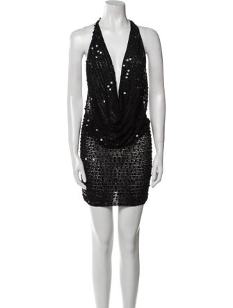 Aya Muse V-Neck Knee-Length Dress