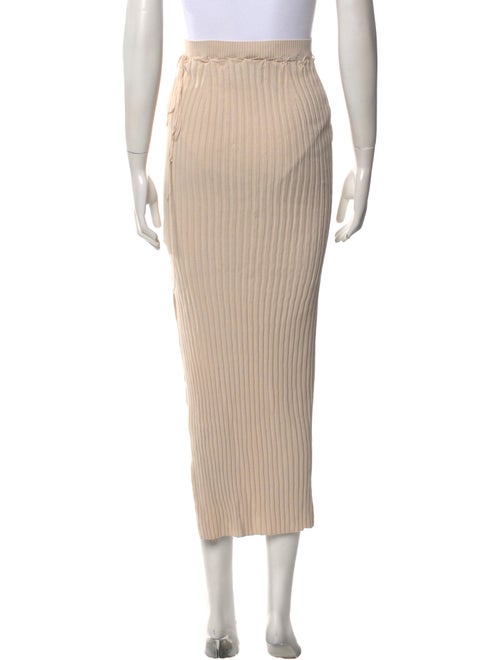 Aya Muse Pleated Accents Midi Length Skirt