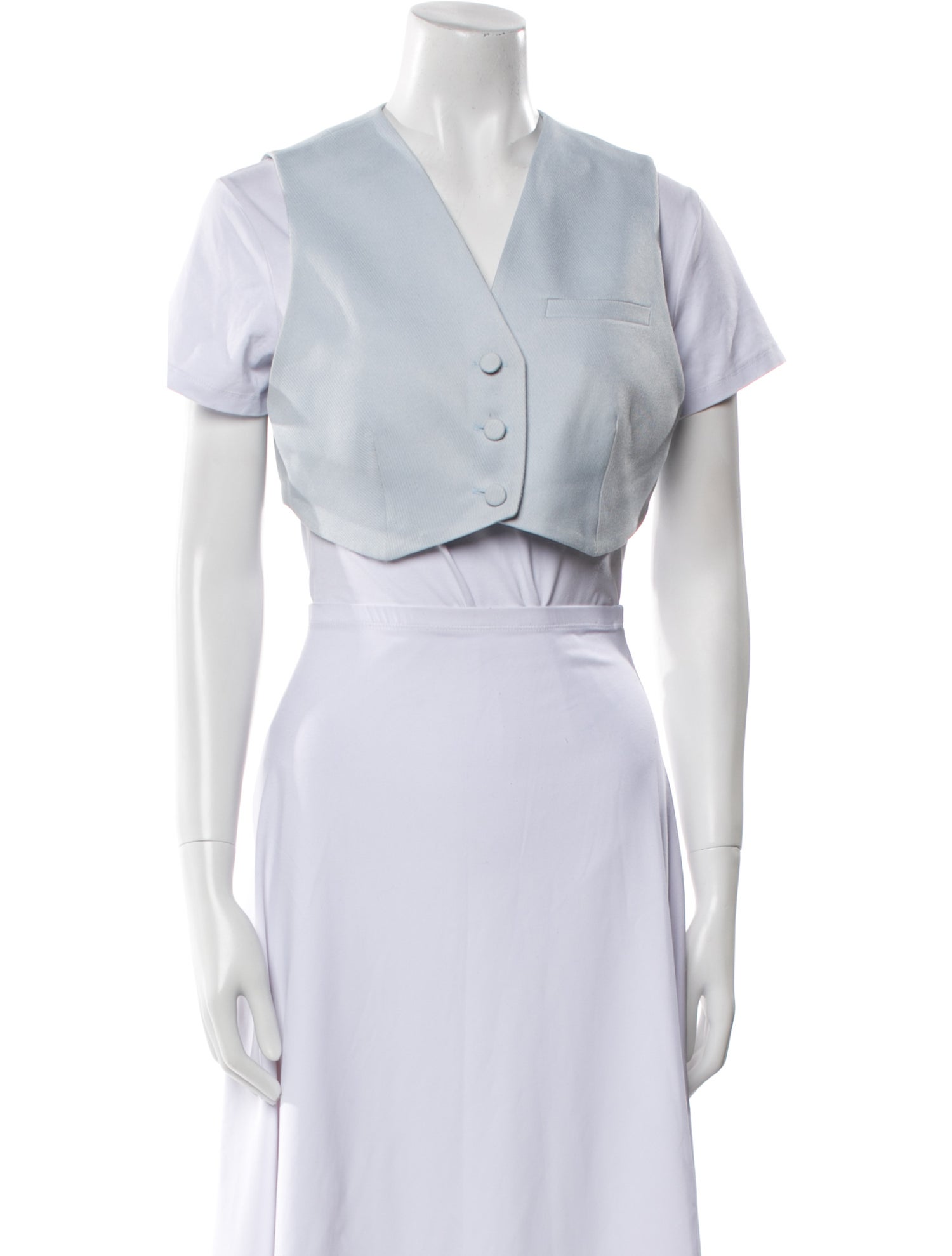 Aya Muse V-Neck Short Sleeve Crop Top w/ Tags