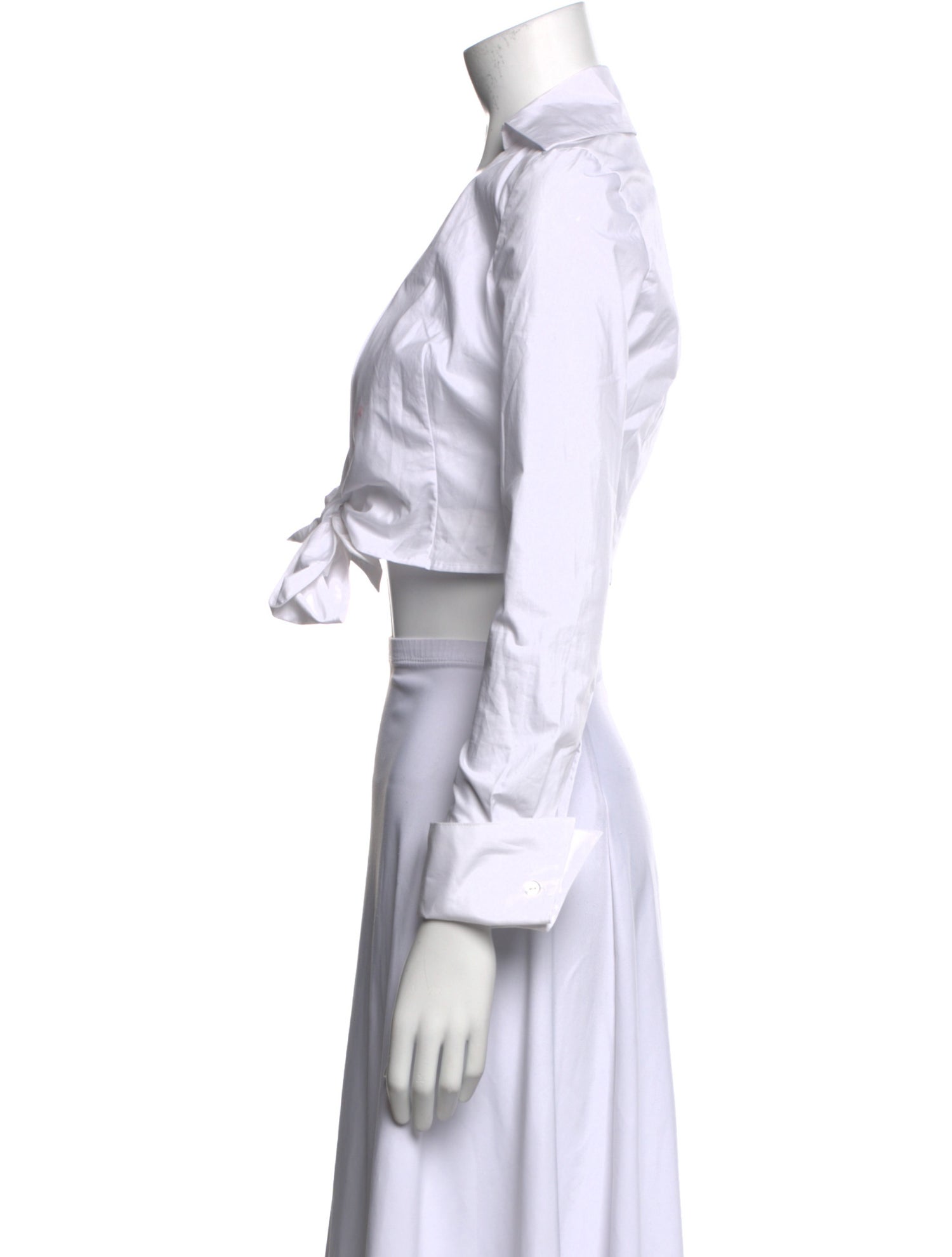 Aya Muse V-Neck Long Sleeve Crop Top