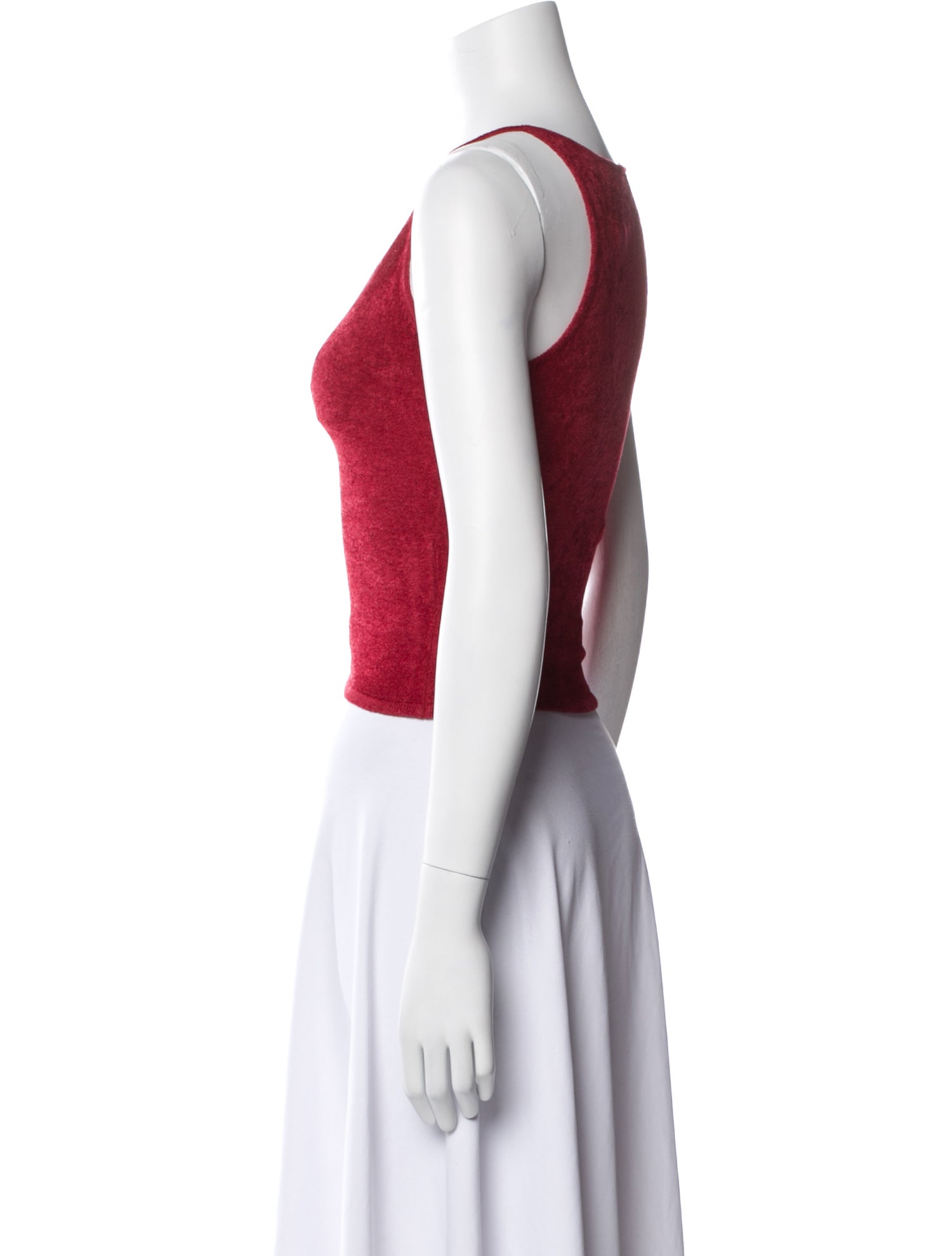 Aya Muse V-Neck Sleeveless Crop Top w/ Tags