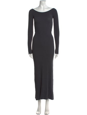 Aya Muse Bateau Neckline Long Dress