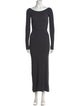 Aya Muse Bateau Neckline Long Dress