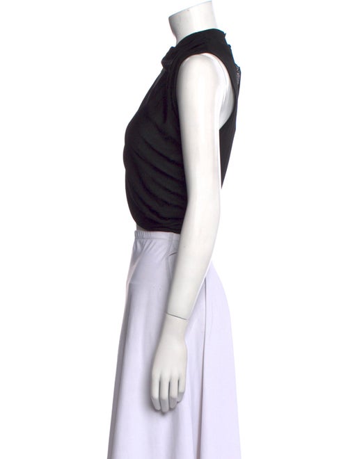Aya Muse Mock Neck Sleeveless Crop Top