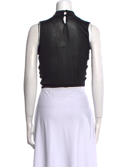 Aya Muse Mock Neck Sleeveless Crop Top