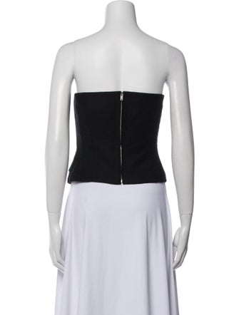 Aya Muse Wool Strapless Crop Top