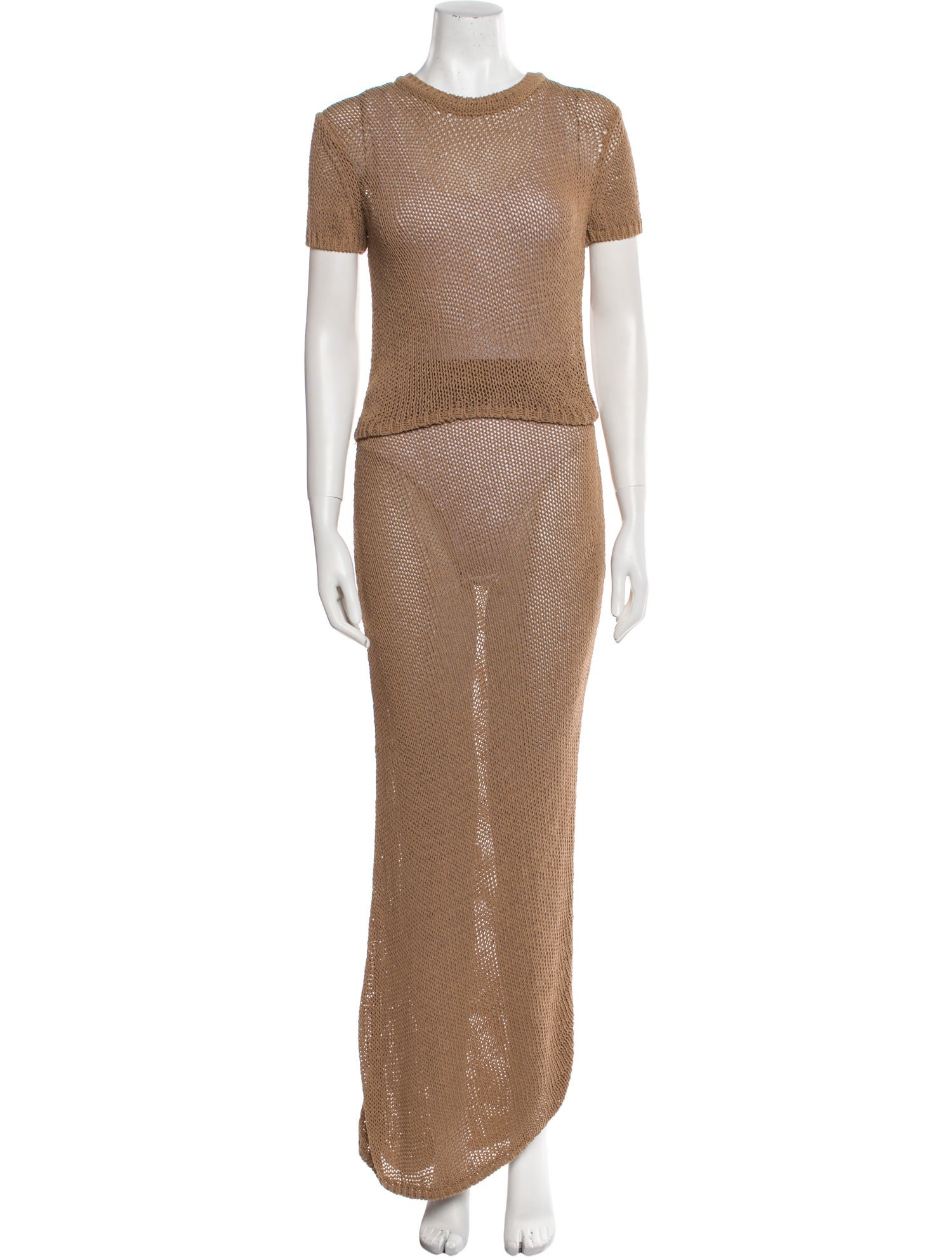 Aya Muse Lace Pattern Skirt Set