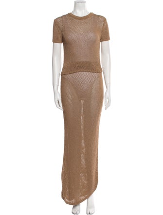 Aya Muse Lace Pattern Skirt Set