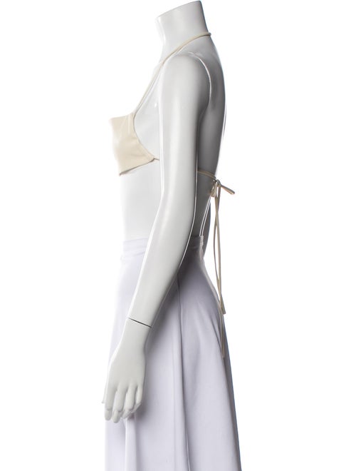 Aya Muse Halterneck Sleeveless Crop Top