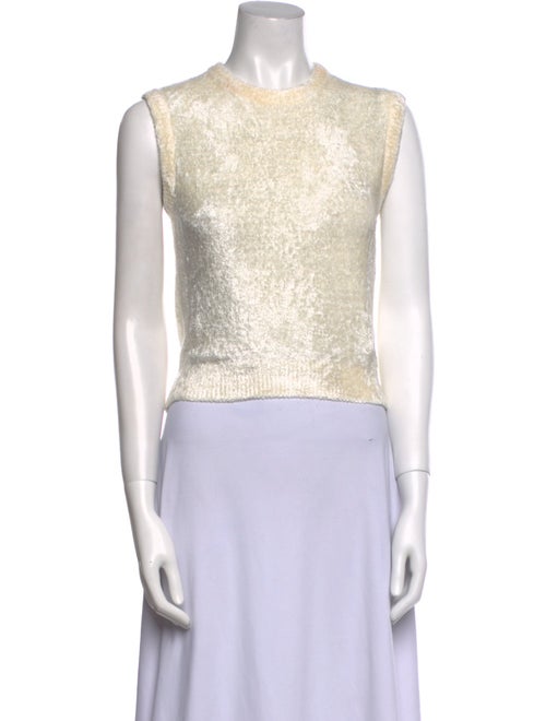 Aya Muse Crew Neck Sleeveless Crop Top