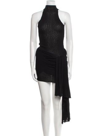 Aya Muse Mock Neck Mini Dress