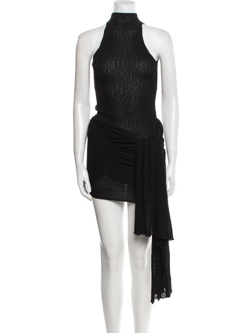 Aya Muse Mock Neck Mini Dress