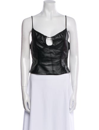 Aya Muse V-Neck Sleeveless Crop Top
