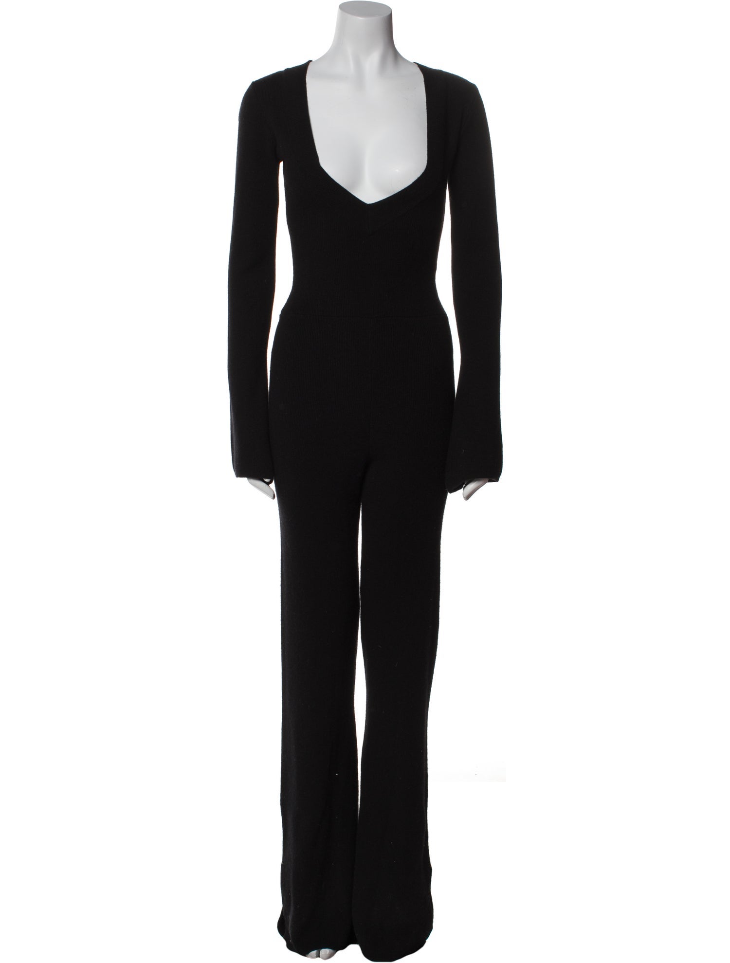 Aya Muse Wool V-Neck Jumpsuit