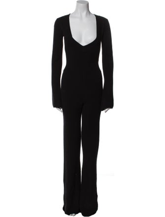 Aya Muse Wool V-Neck Jumpsuit