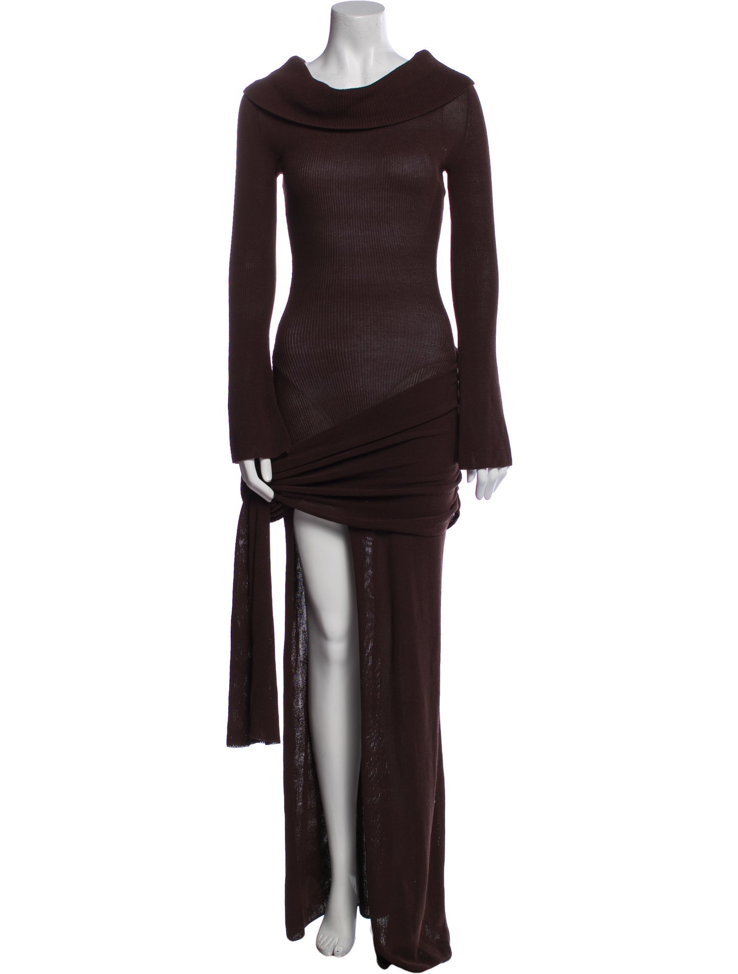 Aya Muse Cowl Neck Long Dress w/ Tags