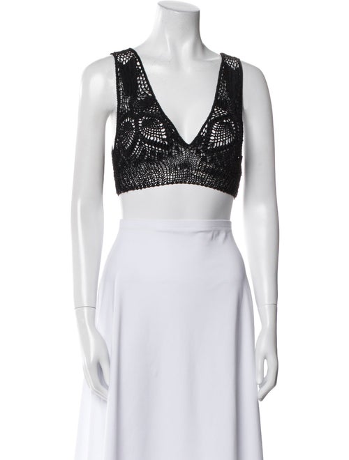 Aya Muse V-Neck Sleeveless Crop Top