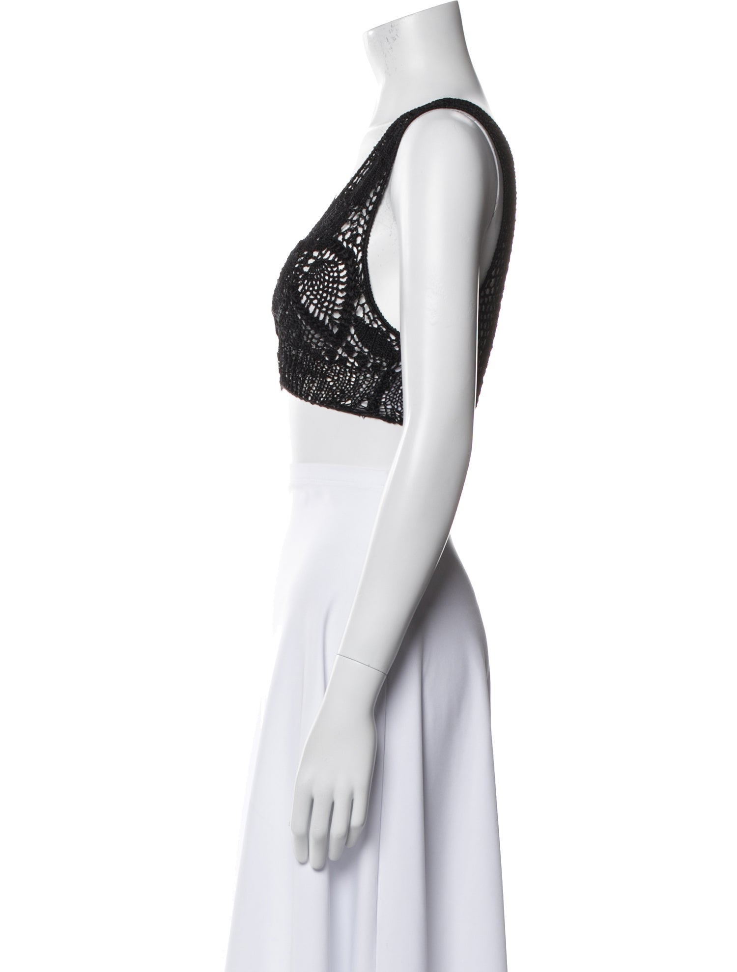 Aya Muse V-Neck Sleeveless Crop Top