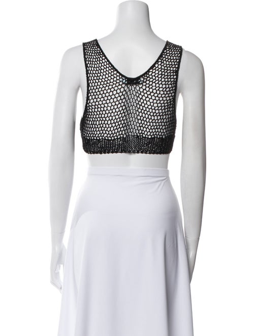 Aya Muse V-Neck Sleeveless Crop Top