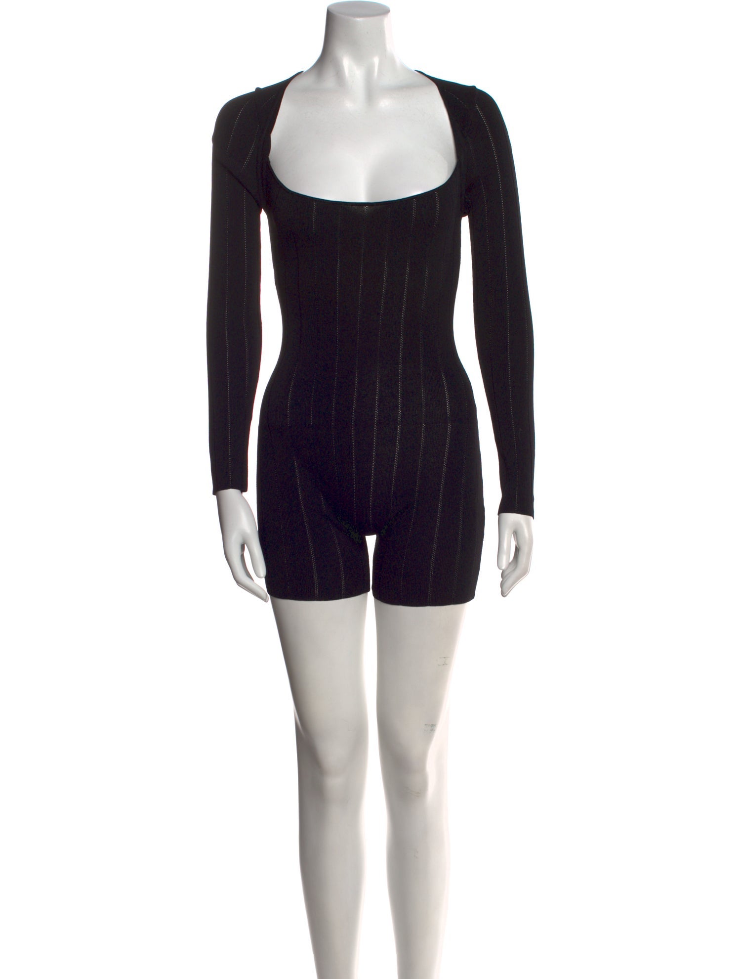 Aya Muse Striped Square Neckline Romper