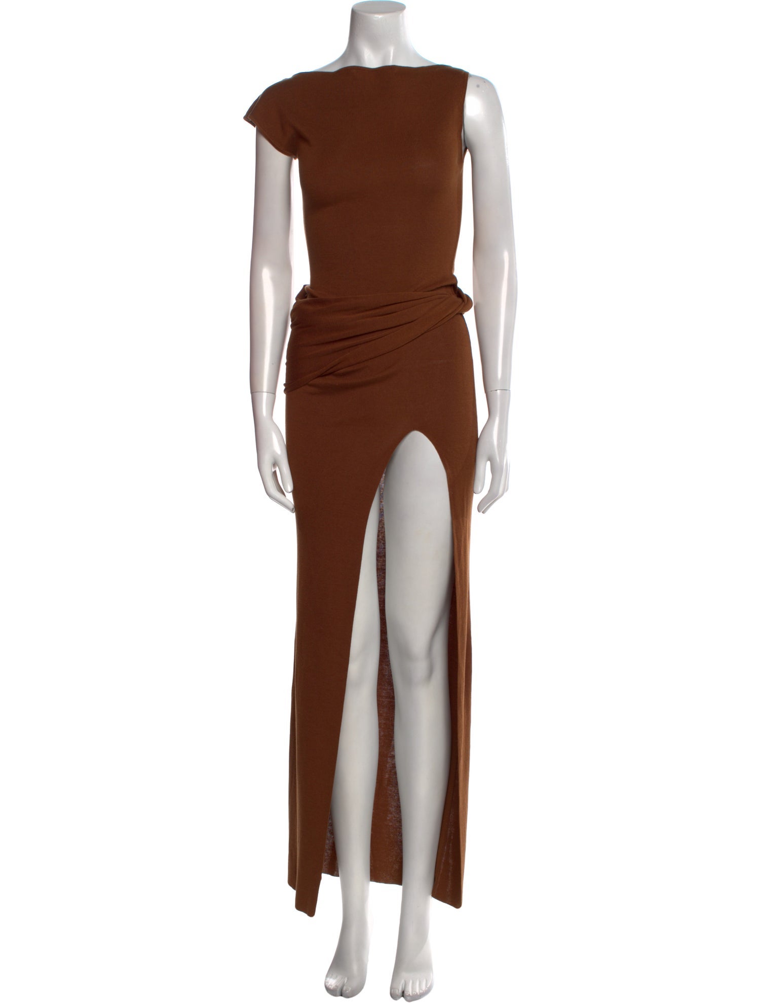 Aya Muse Bateau Neckline Long Dress