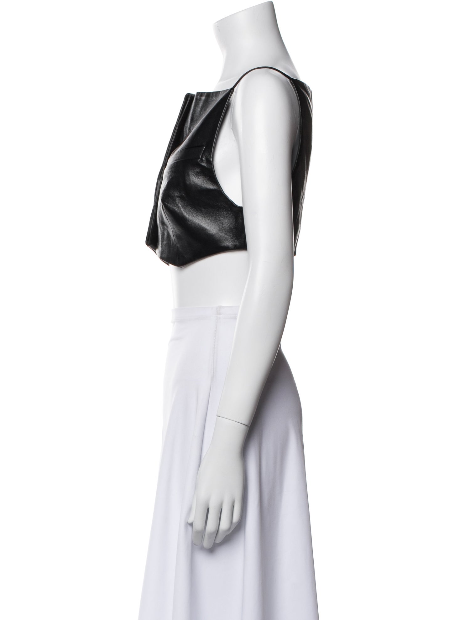 Aya Muse Square Neckline Sleeveless Crop Top