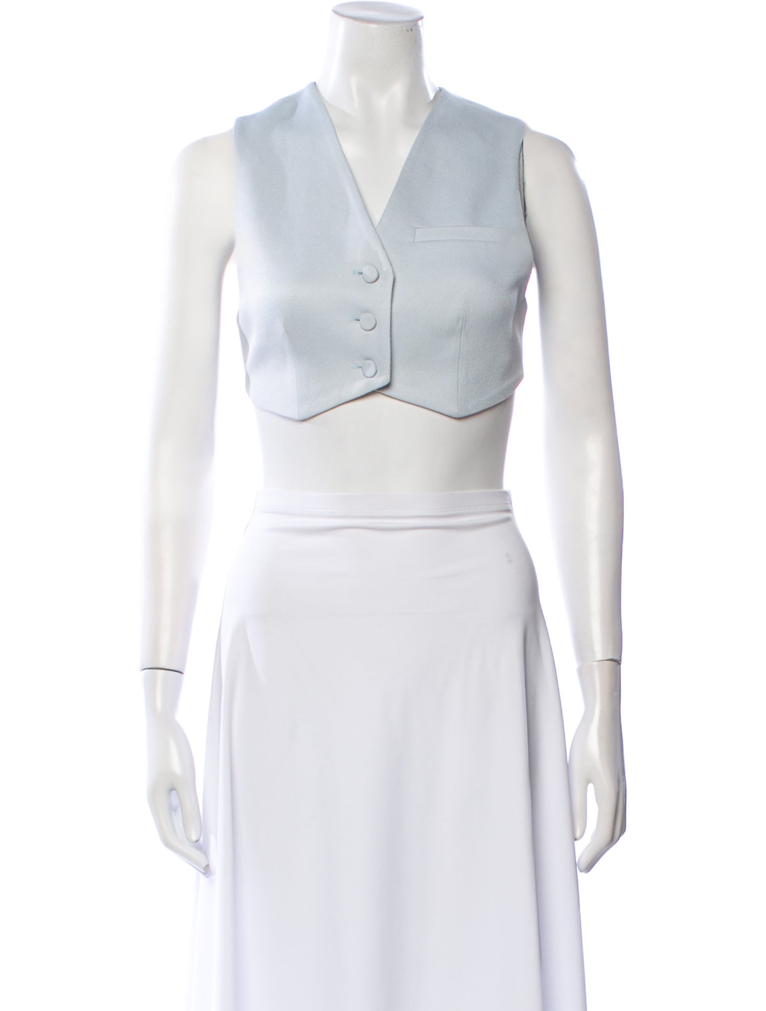 Aya Muse V-Neck Sleeveless Crop Top