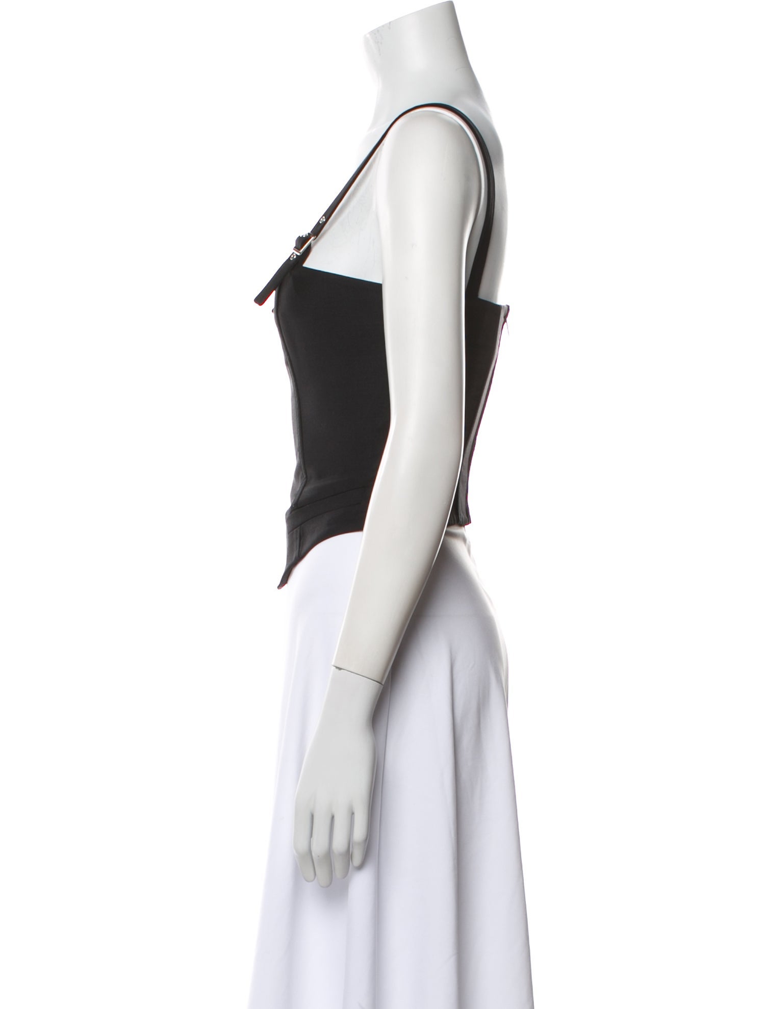 Aya Muse Wool Square Neckline Crop Top